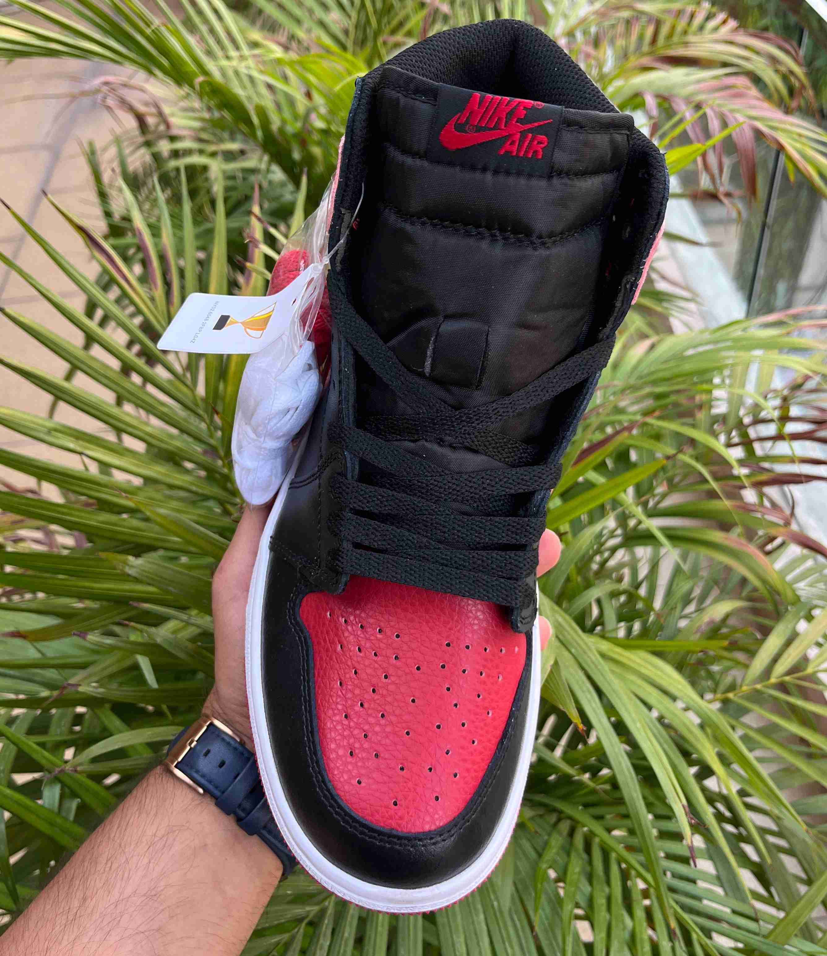 Air jordan high black red